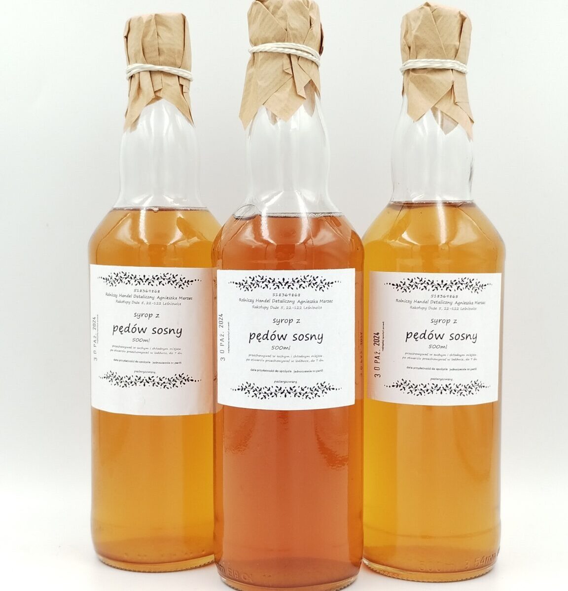 Syrop z pędów sosny 500ml - obrazek 2