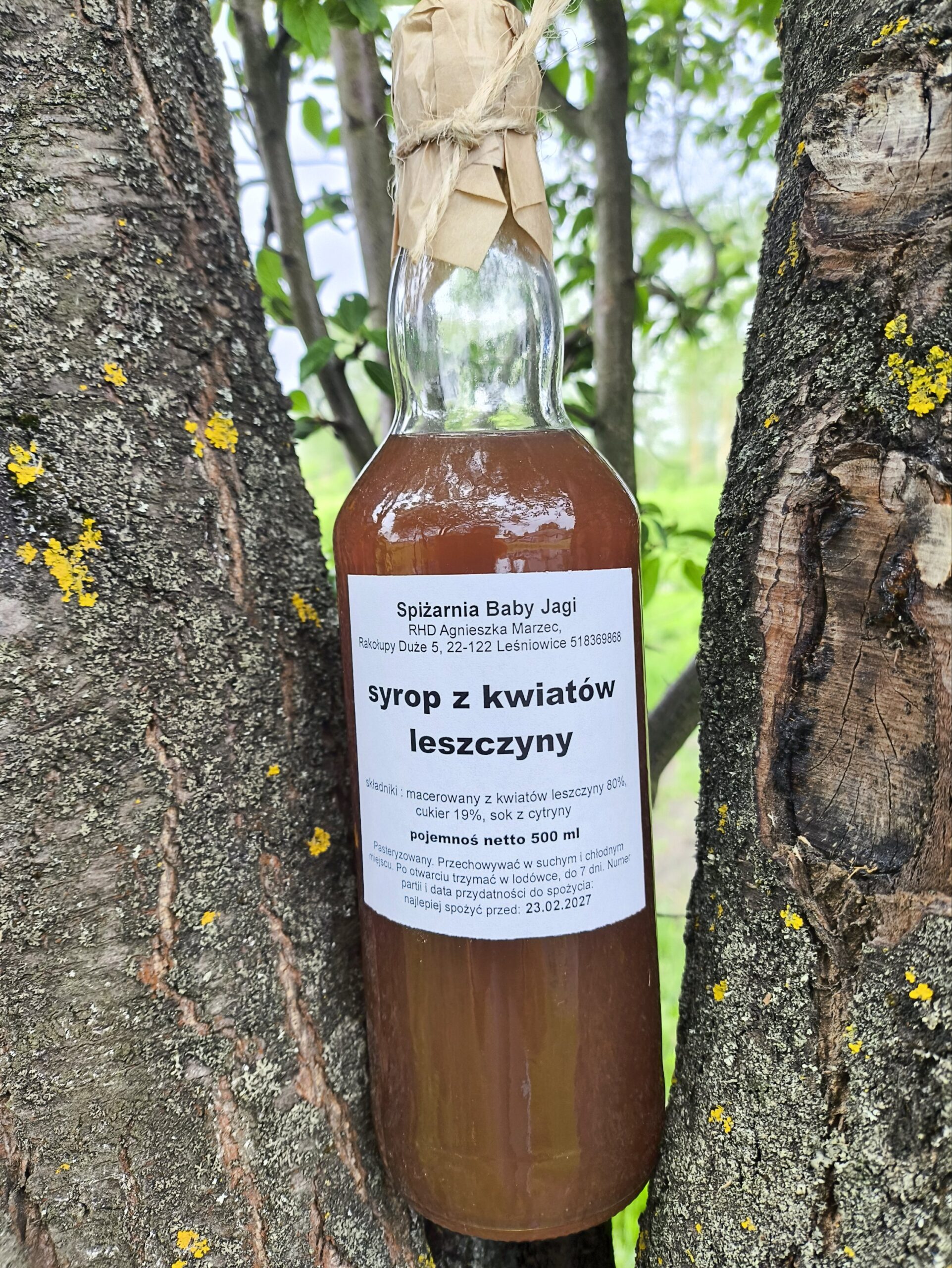 Syrop z kwiatu leszczyny 500 ml