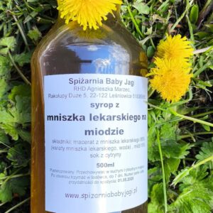 Syrop z mniszka lekarskiego na miodzie