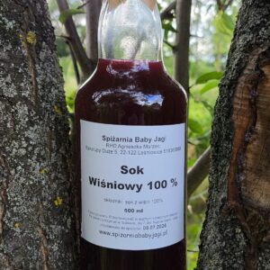 Sok wiśniowy 100% BEZ CUKRU 500ml
