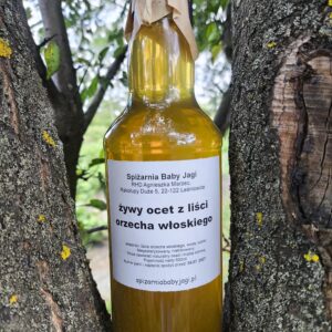 Żywy ocet z liści orzecha włoskiego 500ml