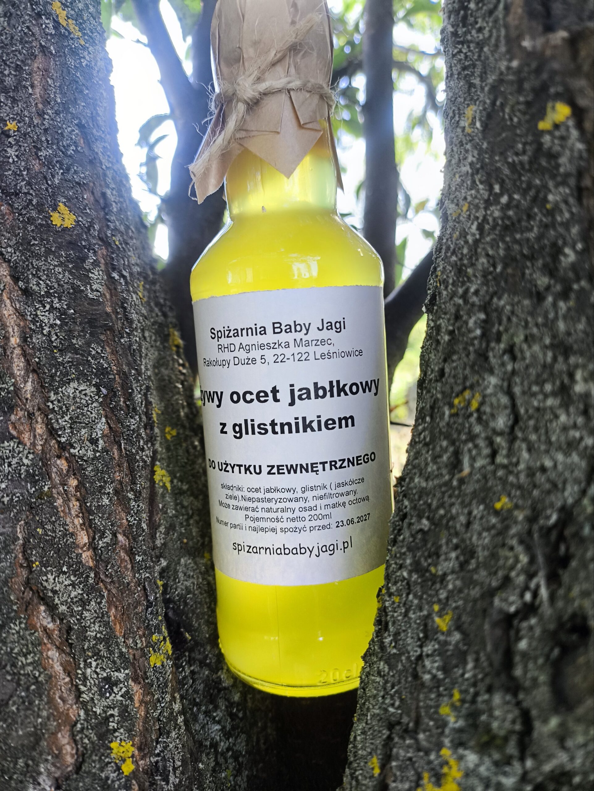 Ocet jabłkowy z glistnikiem 200 ml